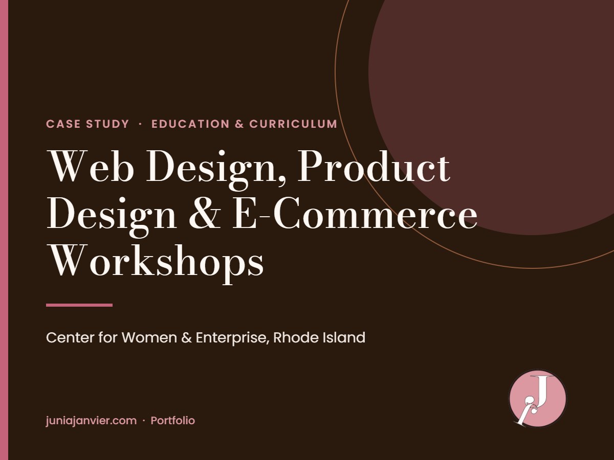 Web Design, Product Design & E-Commerce Workshops case study cover