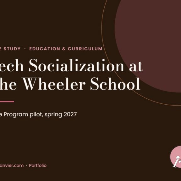Tech Socialization at The Wheeler School